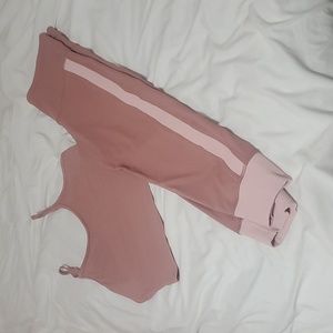 Athleta desert pink set size 1x